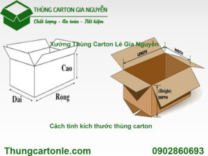 Cách tính kích thước thùng carton