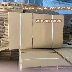 Hộp carton 3 lớp size 30x20x10