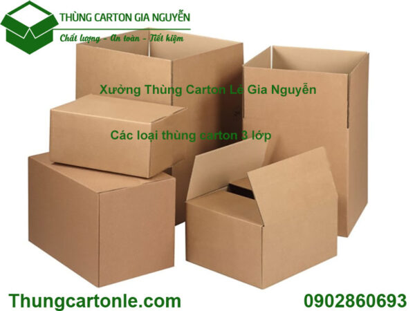 Các loại thùng carton 3 lớp