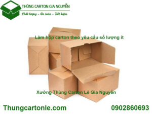 Làm hộp carton theo yêu cầu số lượng ít
