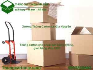 Thùng carton cho shop bán hàng online