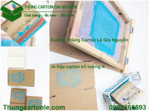 In hộp carton số lượng ít