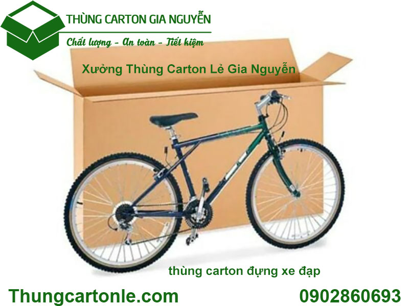 thùng carton đựng xe đạp