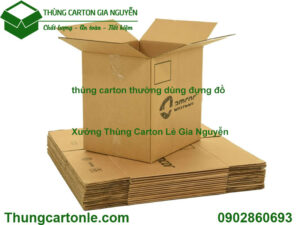 thùng carton thường dùng đựng đồ