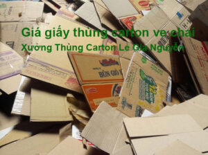 Giá giấy thùng carton ve chai