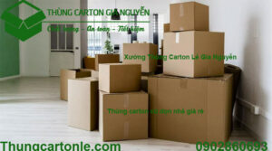 Thùng carton cũ dọn nhà giá rẻ