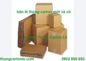 bán lẻ thùng carton mới và cũ