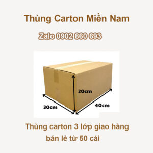 Thùng carton 3 lớp 40x30x20